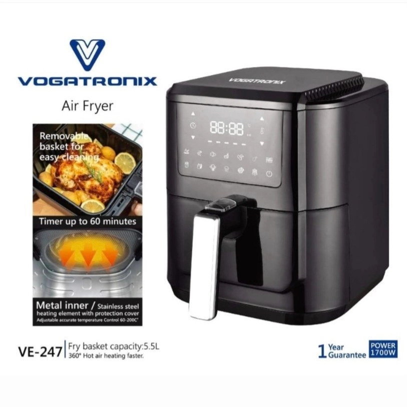 سرخ کن وگاتی بدون روغن مدل VE-247
