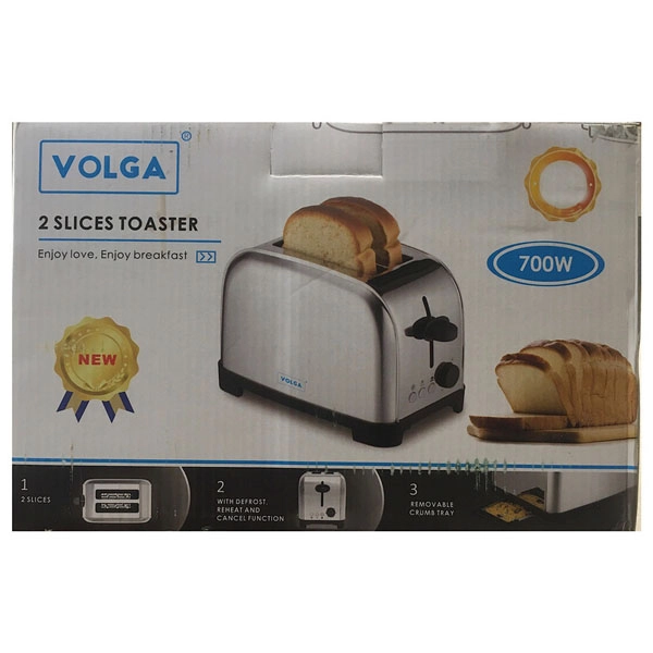 توستر 2 اسلایسی 700 وات ولگا مدل VOLGA-86-C