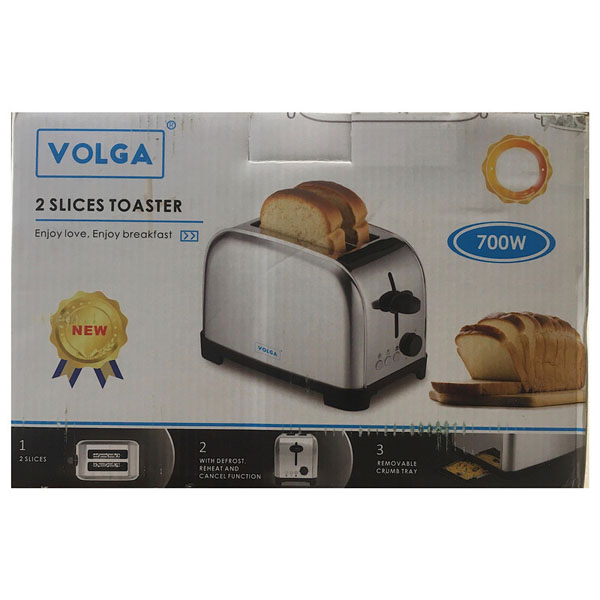 توستر 2 اسلایسی 700 وات ولگا مدل VOLGA-86-C