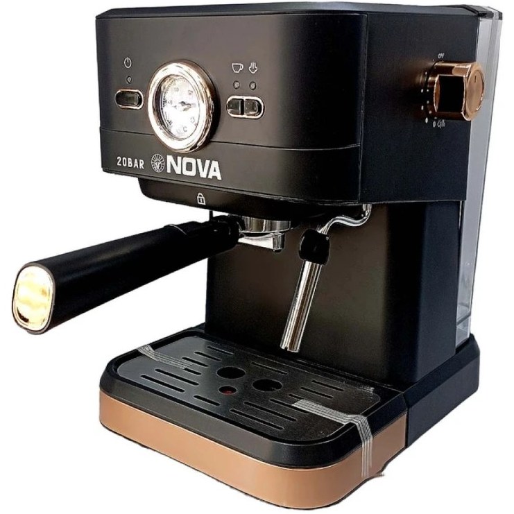 اسپرسوساز NOVA مدل NCM-190 | ظرفیت ۱٫۵ لیتر، توان ۲۲۰۰ وات، پمپ ۲۰ بار
