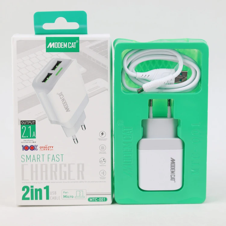 شارژر دیواری مودم کت مدل MTC-001 به همراه کابل تبدیل microUSB