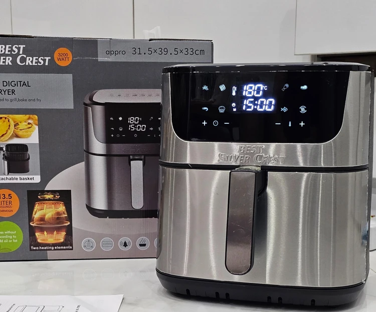 سرخ کن بدون روغن سیلور کرست XL7091 ظرفیت ۱۳.۵ لیتر ۳۲۰۰ وات